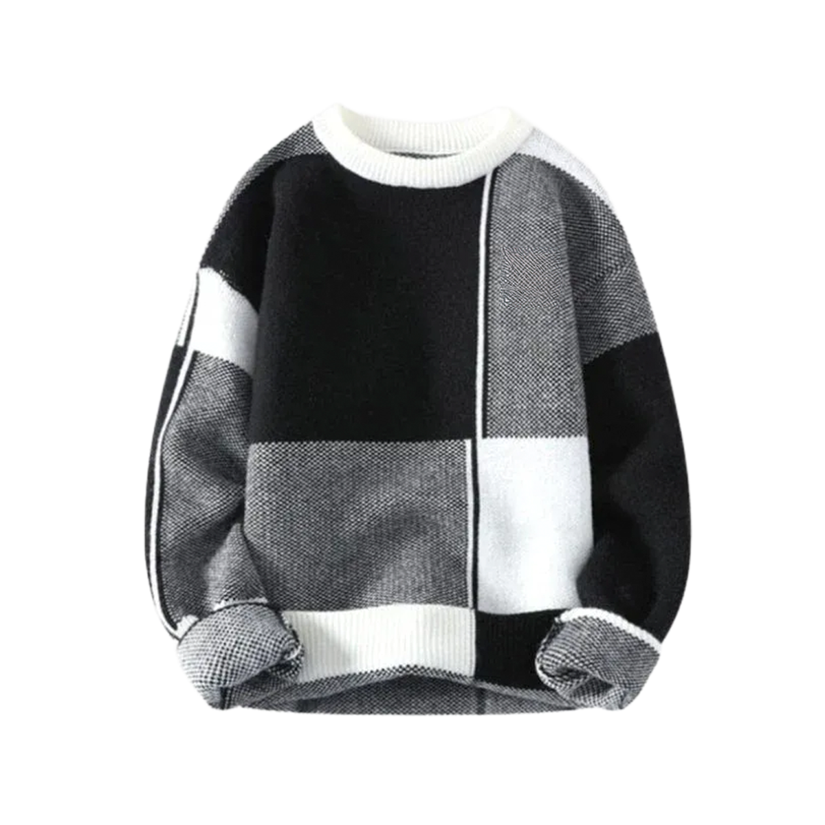 STRICKPULLOVER BLOCK-PRÄZISION