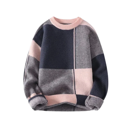 STRICKPULLOVER BLOCK-PRÄZISION 